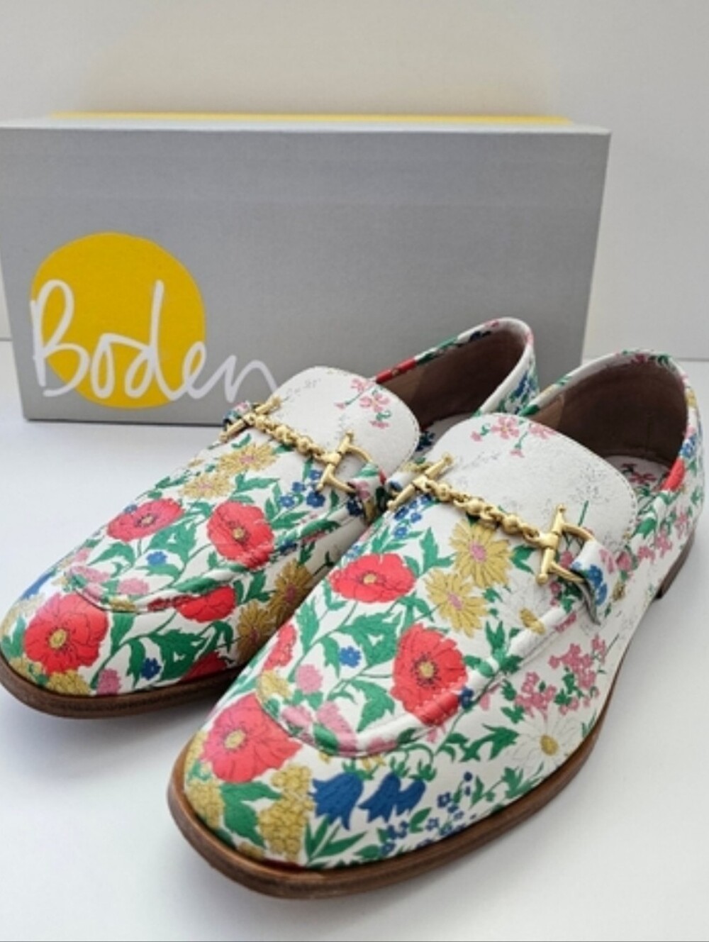❤️💙 Boden Poppy floral loafers Size 40